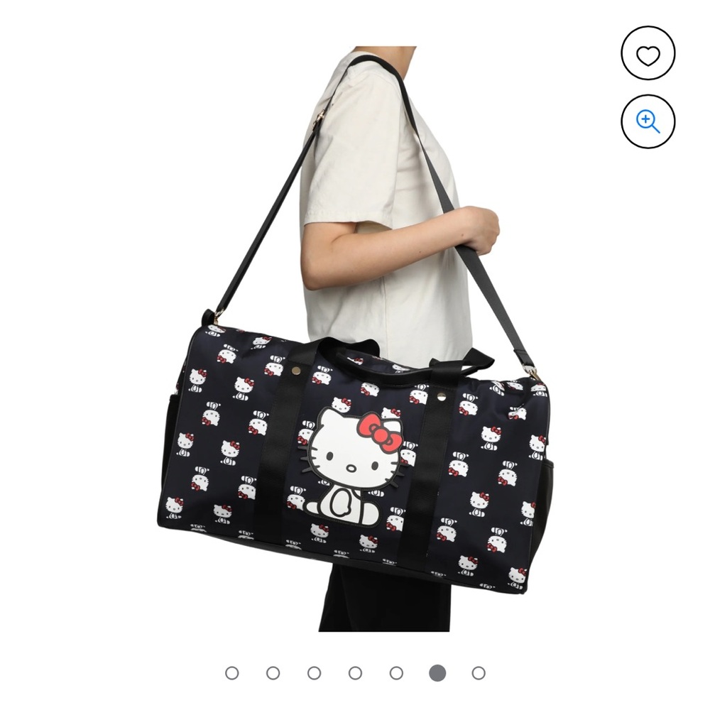Black Hello Kitty Duffle Bag